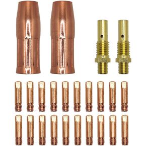 Mig Welding Gun Accessory Kit .030", Gas Nozzles Tips Compatible with Lincoln Magnum 100L | Weld-Pak 100/125/140HD | MIG Eastwood 135/175 | Chicago Electric Welder Part | Tweco Mini.