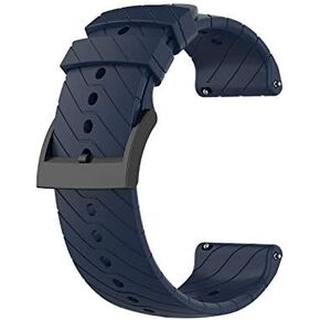 Silicone Replacement Wrist Band Strap for Suunto 7/9/9 Baro/D5 sports watch Soft Silicone Classic Strap for Suunto 9/7/D5 Women Men, White