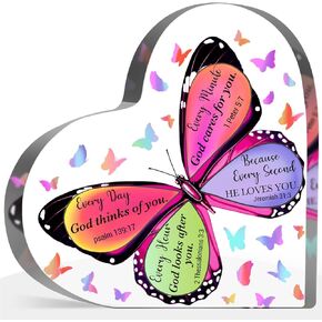 25th Birthday Acrylic Sign, 25 Year Old Birthday Gifts, Inspirational Butterfly Keepsake Sign for Women Men, Happy 25 Birthday Gifts Idea for Daughter Sister Coworker, Table Desk for Home