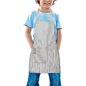 Kids Apron, Toddler Cotton Adjustable Bib Chef Apron with Pocket, For Children Age 2 to 5 years, Boys Girls