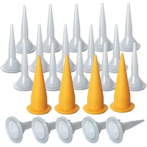 Sausage Caulking Gun Tips and Cone Nozzles, 24 PCS
