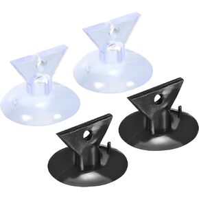 MECCANIXITY Bulb Changers, 35mm Dia. Suction Cup Light Lamp Replacing Tools for GU10 MR16 Bulbs, Black Clear PVC, 2 Set