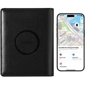 Passport Holder Men, Passport Cover Wallet with Full Find My Functionality, Travel Wallet, Travel Accessories Must Haves Anti-Lost, RFID Blocking, 6 Cards Slots, Brown