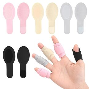 Ultra-Thin Finger Braces (8Pcs), Lightweight Trigger Thumb Splint Finger Strap for Finger Injury Pain Relief, Breathable Finger Tape Wraps for Trigger Finger, Broken, Arthritis, Sprain, Sports Support