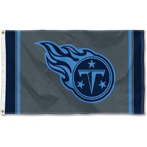 WinCraft Tennessee Titans Blackout Sideline Flag Outdoor Indoor 3x5 Foot Banner