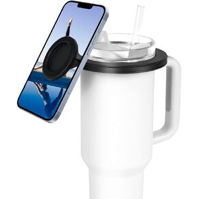 Magnetic Stanley Phone Holder, Stanley Cup Accessory, Swivel Phone Holder, Stanley 40/30 oz Universal Phone Holder, Suitable for use in Gym, Stroller, Yoga, Office, Study.