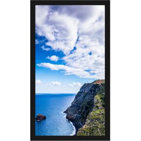 MENNTHUI 8x17 Black Picture Frame, Wall Mounting Horizontally or Vertically, Decoration for Photos, Paintings, Posters, Artwork
