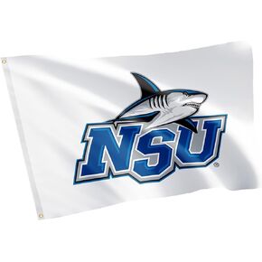 Desert Cactus Nova Southeastern University Flag Sharks Banners 100% Polyester Indoor Outdoor 3x5 (Style 1)
