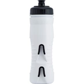 Fabric Cageless Insulated Water Bottle, 525ml, White/Black