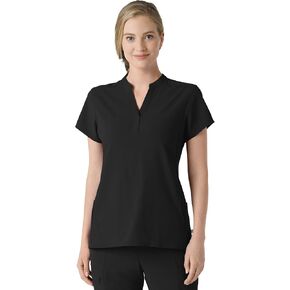 Wink Women's Mandarin Collar Scrub Top