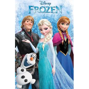 Trends International, 24x36 Disney Frozen - Group Wall Poster, 24" x 36", Multi