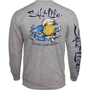 Salt Life Men's Bushel N Beer Long Sleeve Classic Fit Shirt