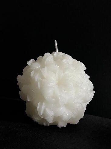 Soy Candles Scented Candle Hyacinth Flower Candle Decorative Candles for Home Decor Bathroom Glasshouse Aesthetic Candle for Photo Prop Bath Yoga Freesia(White) in Saudi Arabia