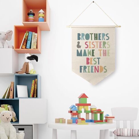Qpenm Mental Health Sign Hanging Wall Canvas Banner, Boho Motivational Hanging Pennant Flag Prints, Positive Quote Home Wall Decor, Office Decorations for Work poster&prints in Kuwait
