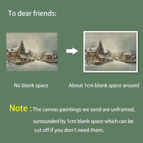 Huabsad Vintage Christmas Canvas Wall Art 18th Century Winter Village Landscape Famous Oil Painting Art Work Prints Farmhouse Aesthetic Pictures Wall Decor 12x16in Unframed in Saudi Arabia