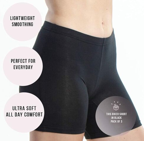 Slip Shorts for Under Dresses, 2 Bike or Biker Spandex Shorts for Yoga Workout in Saudi Arabia