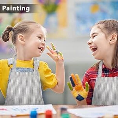 Kids Apron, Toddler Cotton Adjustable Bib Chef Apron with Pocket, For Children Age 2 to 5 years, Boys Girls in Saudi Arabia