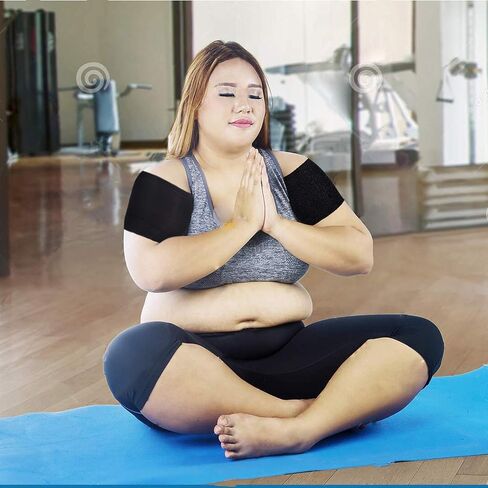 2 Pairs Plus Size Arm Shapers, Arm Compression Sleeve Upper Arm Sleeve for women,2 Pairs Plus Size Slimming Compression Leg Wrap for Women in Saudi Arabia