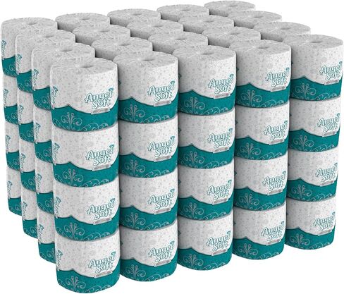Georgia-Pacific Angel Soft Toilet Paper, 16880, Bulk Case of 80 Rolls, 450 Sheets Per Roll, Individually Wrapped, 2-Ply Soft and Strong Toilet Tissue in Saudi Arabia