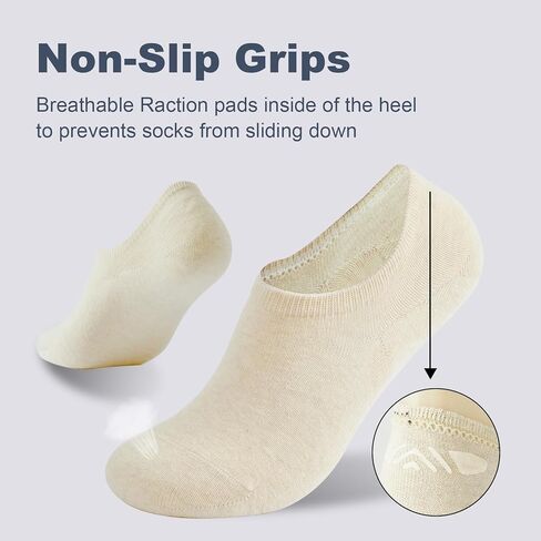 J-BOX Mens Athletic Quarter Socks,Cotton Ankle Socks for Men,Breathable Cushioned Socks 8/10 Pairs in Kuwait