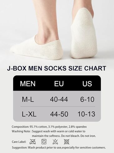 J-BOX Mens Athletic Quarter Socks,Cotton Ankle Socks for Men,Breathable Cushioned Socks 8/10 Pairs in Kuwait