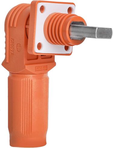 Battery Energy Storage Connector, Connectors High Current Quick Plug Terminal Flame Retardant IP67 Waterproof Elbow Power Terminal Right Angle Crimping Wiring 120A/200A (Positive Electrode) in Kuwait