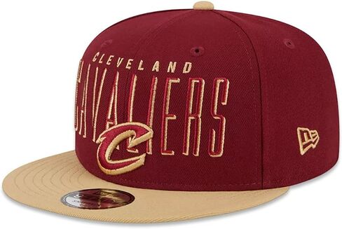عصر جديد كليفلاند كافالييرز 9FIFTY قبعة Snapback العنوان، قبعة قابلة للتعديل الذهب الأحمر in Saudi Arabia