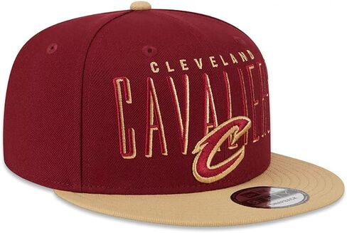 عصر جديد كليفلاند كافالييرز 9FIFTY قبعة Snapback العنوان، قبعة قابلة للتعديل الذهب الأحمر in Saudi Arabia