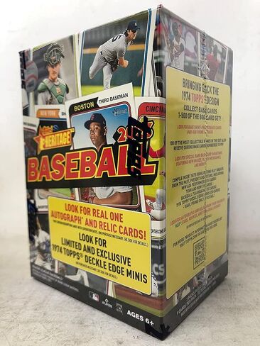 2023 Topps Heritage Baseball 8-Pack Blaster Box - in Hand - Factory Sealed in Saudi Arabia