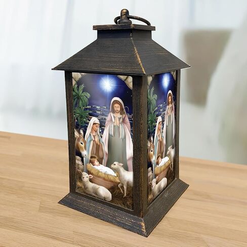 Christmas on The Farm Lantern 13.5" x 5.5" x 5.5" Briarwood Lane in Saudi Arabia
