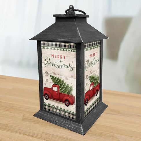 Christmas on The Farm Lantern 13.5" x 5.5" x 5.5" Briarwood Lane in Saudi Arabia