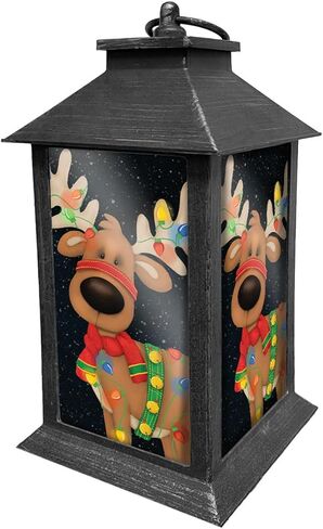Christmas on The Farm Lantern 13.5" x 5.5" x 5.5" Briarwood Lane in Saudi Arabia