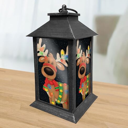 Christmas on The Farm Lantern 13.5" x 5.5" x 5.5" Briarwood Lane in Saudi Arabia