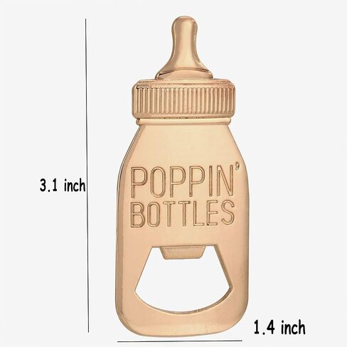 Set of 24 Bottle Opener Baby Shower Favor For Guest,Cute Poppin Bottle Shaped Bottle Opener Favors for Baby Shower Souvenir Supplies and Decorations For Boy or Girl (Real Blue, 24) in Saudi Arabia