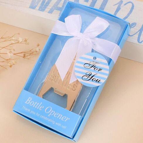 Set of 24 Bottle Opener Baby Shower Favor For Guest,Cute Poppin Bottle Shaped Bottle Opener Favors for Baby Shower Souvenir Supplies and Decorations For Boy or Girl (Real Blue, 24) in Saudi Arabia