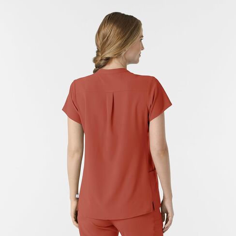 Wink Women's Mandarin Collar Scrub Top in Saudi Arabia