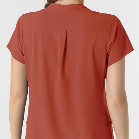 Wink Women's Mandarin Collar Scrub Top in Saudi Arabia