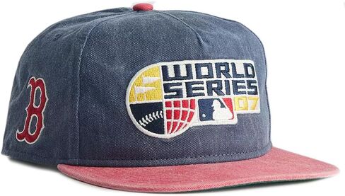 عصر جديد بوسطن ريد سوكس ريترو ذا جولفر كوبرزتاون 2007 World Series Snapback Cap، قبعة قابلة للتعديل in Saudi Arabia