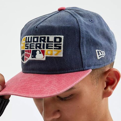 عصر جديد بوسطن ريد سوكس ريترو ذا جولفر كوبرزتاون 2007 World Series Snapback Cap، قبعة قابلة للتعديل in Saudi Arabia