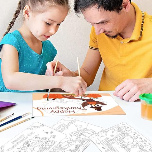 مفارش تلوين عيد الشكر 12 قطعة، زينة طاولة عيد الشكر الخاصة بك للأطفال، 27.94 سم × 40.64 سم، مفرش طاولة عيد الشكر للاستعمال مرة واحدة لديكور حفلات الأطفال في الخريف والخريف in Kuwait