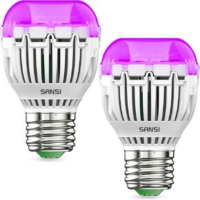 سانسي 2 حزمة لمبة الضوء الأسود، 7W A15 أضواء سوداء بقيادة لمبة لتوهج حزب هالوين الزينة، E26 قاعدة ضوء أسود لمبات الضوء في الأماكن المغلقة الأشعة فوق البنفسجية ضوء لمبة لطلاء الجسم الفلورسنت ملصق توهج الطرف in Kuwait