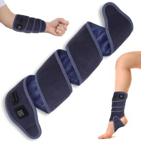 Wrap Around Heating Pad, Versatile Heating Pad for Elbow, Wrist, Ankle, Leg, Body, 3 Heating Levels Strip Type Heating Pad Wrap, 45"x3.5"