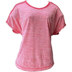 adidas Womens 3-Stripes Climalite Short Sleeve Crew Neck T-Shirt (Shored, Large)