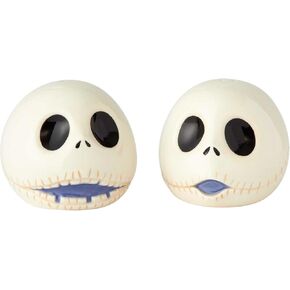 Enesco Disney Ceramics “The Nightmare Before Christmas" Jack Ceramic Salt & Pepper Shakers, 2.5", Multicolor