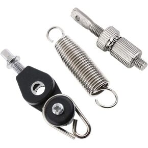 1 Set Bass Drum Foot Pedal Spring Tension Assembly with Spring Cam, Kick Drum Pedal Spring Cam Tensioner Assembly Complete Percussion Hardware Replacement Part