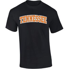Mens Tennessee Tshirt Tennessee Orange and White Football Sports TN Team Color Short Sleeve T-Shirt Graphic Tee