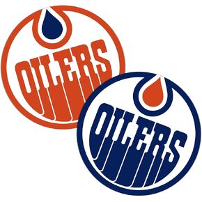 Desert Cactus Edmonton Oilers Stickers NHL Team National Hockey League Vinyl Decal Laptop Water Bottle Car Scrapbook (Vintage Sheet)