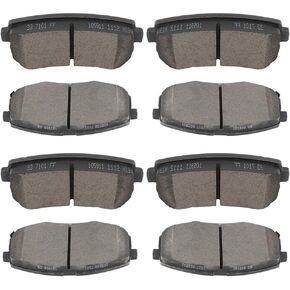 SCITOO Ceramic Brake Pads, 4pcs Rear Brake Pads Brakes Kits fit for 2001-2003 for Mazda Protege,2002-2003 for Mazda Protege5