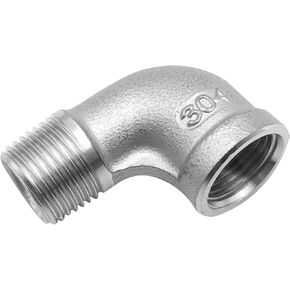 304 stainless steel 90 degrees internal and external thread elbow, 3/4" -inch NPT internal thread to 3/4" inch NPT outer thread stainless steel casting pipe (3/4", 1)