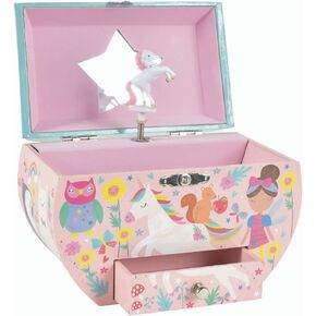 Floss & Rock 43P6388 Rainbow Fairy Musical Box Oval Shape Jewelry